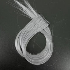 2x Clip In Long Hair Extensions Highlight Streaks Multi Colour Rainbow Festival