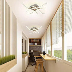 New Dimmable Ceiling Light - Modern Wave Lights for Kitchen, Living Room, and Bedroom