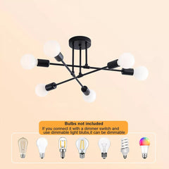 LED Ceiling Light Chandelier vintage pendant lights fitting Bedroom Lamp Sputnik