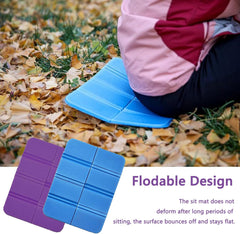 2pcs Moistureproof Foldable Outdoor Seat Cushion,Folding Foam Sit Mat Thermally Insulated Folding Seat Pad Moisture-Proof Folding Seat Mat for Outdoor Hiking Walking Camping Picnic Park(2 Colors)