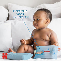 Huggies Pure, Baby Wipes, 18 Packs (1008 Wipes Total) - 99 Percent Pure Water Wipes - Fragrance Free for Gentle Cleaning and Protection - Natural Wet Wipes(packaging may vary)