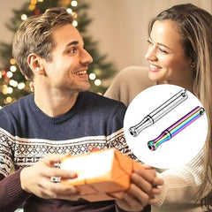 2 Pcs Portable Breathing Necklace, Stainless Steel Whistle Necklace in 2 Colors, Anapana Breathing Necklace for Breathing Exercises, Mindfulness, Meditation, Lover, Women, Men