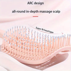 1pc Detangle Hair Brush, Curved Vent Brush and Hair Detangler, Easy Detangling Vented Hair Styling Comb Salon for Long Thick Curly Straight Dry Wet Hair, Styling Hair Brush Haircare