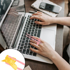 Plastic Finger Chopsticks,4 pcs Lazy Auxiliary Chopsticks to Keep Hands Clean Snack Chopsticks Can be Reused to Play Games for Work and Study at Home and in The Kitchen