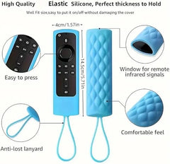 Luminous Purple Glow-in-the-Dark Silicone Case Cover for Alexa Voice Remote Fire TV Stick 4K 3rd/2nd Gen & Fire TV Stick Lite 1st/2nd Gen