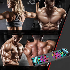 12 in-1 Push Up Board for Home Gym - Foldable Portable Strength Training Equipment