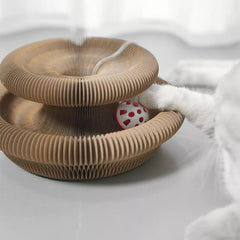 Kitty Kurlz Cat Toy Cat Accordion Magic Organ Cat Scratching Board Cat Toy Ball
