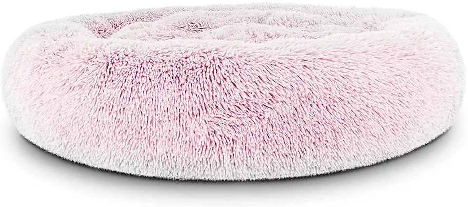 Dog Bed Donut Soft Large Plush Cat Beds For Calming Pet Anti Anxiety Washable xl