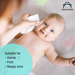 Mama Bear Sensitive Unscented Baby Wipes, 768 Count (12 Packs of 64)