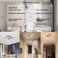 New Dimmable Ceiling Light - Modern Wave Lights for Kitchen, Living Room, and Bedroom