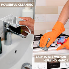 5-Piece Multipurpose Dishwashing Cloths, Miracle Cleaning Rags for Wet & Dry Dish, Non-Scratch Kitchen Cleaning Towels