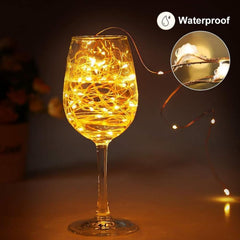 Solar String Lights Outdoor, 2Pack Total 240 LED/80FT Solar Garden Lights Waterproof, 8 Modes Indoor/Outdoor Fairy Lights Copper Wire Lighting for Patio Yard Party Wedding (Warm White) [Energy Class A+++]