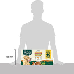 Winalot Dog Food Mixed in Gravy, 40 x 100g - Nutritious & Delicious Meal for Your Furry Friend