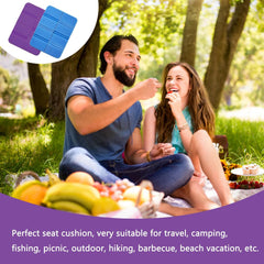 2pcs Moistureproof Foldable Outdoor Seat Cushion,Folding Foam Sit Mat Thermally Insulated Folding Seat Pad Moisture-Proof Folding Seat Mat for Outdoor Hiking Walking Camping Picnic Park(2 Colors)