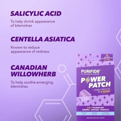 Purifide by Acnecide Power Pimple Patches, 36 Invisible Spot Patches with Salicylic Acid, Spot Treatment for All Skin Types