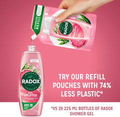 Radox Mineral Therapy Feel Uplifted Body Wash shower gel with a grapefruit & ginger fragrance for an uplifting shower experience 6x 225 ml Comfort Scented Aroma Skincare