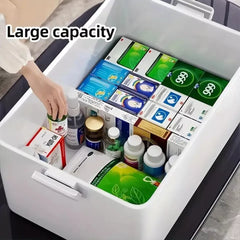 3 Layer Family Medicine Storage Box,Thickened Extra Large Medicine Storage Box