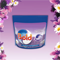 Bold All-in-1 Pods Washing Liquid Capsules Lavender & Camomile 108 Washes (54x2), Washing Detergent for Brilliant Cleaning with Built-in Fabric Softener