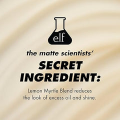 e.l.f. Power Grip Matte Primer, Matte Finish, Long-Lasting, Suitable for All Skin Types, Infused with Lemon Myrtle Blend, Vegan & Cruelty-Free