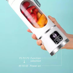 Portable USB Rechargeable Juicer Cup Electric Mixer Blender Smoothie Maker 450ml - Household Kitchen Appliance