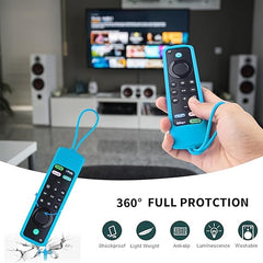 Luminous Purple Glow-in-the-Dark Silicone Case Cover for Alexa Voice Remote Fire TV Stick 4K 3rd/2nd Gen & Fire TV Stick Lite 1st/2nd Gen