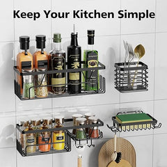 Kegii Shower Caddy 1/3/4 Pack, Bathroom Storage Shelf Organiser, No Drill Adhesive Rack, Stainless Steel