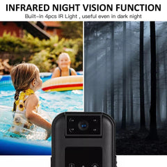 Portable Police Body Camera 1080P Video Recorder with Night Vision