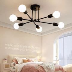 LED Ceiling Light Chandelier vintage pendant lights fitting Bedroom Lamp Sputnik