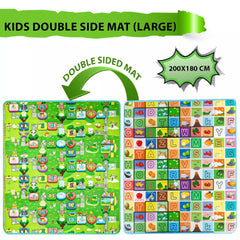 200X180CM KIDS CRAWLING 2 SIDE PLAY MAT EDUCATIONAL GAME SOFT FOAM PICNIC CARPET