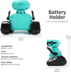 GILOBABY RC Robot Toys - Walking & Dancing Kids Robot Toys for Children Age 3-6, LED Eyes