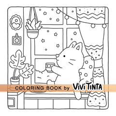 Fuzzy Friends Coloring Book - Cute and Cozy Animals for Stress Relief