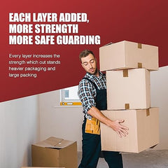 Strong Heavy Duty Roll Pack Brown Packaging Tape, Secure Sticky Sealing Tape for Parcel Boxes, Moving Boxes, Large Postal Bags for Long Term Storage, (48MM x 66M) (3 rolls, Brown)