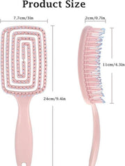 1pc Detangle Hair Brush, Curved Vent Brush and Hair Detangler, Easy Detangling Vented Hair Styling Comb Salon for Long Thick Curly Straight Dry Wet Hair, Styling Hair Brush Haircare