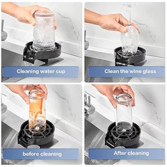 Kitchen Bar Top Sink Glass Rinser Washer Bottle - 304 Stainless Steel High Pressure - 1 Pack