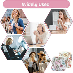 2 Packs Sanitary Pad Storage Bag Zipper Period Bag Sanitary Pads Holder Period Bags for Teenage Girls Small Make Up Bag Napkin Key Coin Purse Portable First Period Bag for School Teen Girls Women