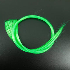 2x Clip In Long Hair Extensions Highlight Streaks Multi Colour Rainbow Festival