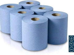 Blue Roll 6 Pack Environment Friendly Paper Towels for Kitchen, Workshop, Restaurants - Cleaning