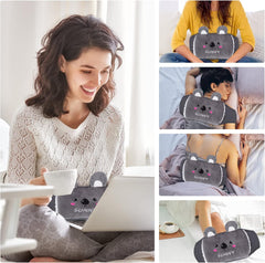 Hot Water Bottle Belt Koala Rubber with Soft Waist Cover for Neck Shoulder Back Legs and Waist Warming Cup Multicolor