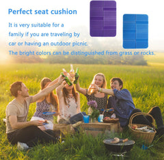 2pcs Moistureproof Foldable Outdoor Seat Cushion,Folding Foam Sit Mat Thermally Insulated Folding Seat Pad Moisture-Proof Folding Seat Mat for Outdoor Hiking Walking Camping Picnic Park(2 Colors)