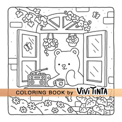 Fuzzy Friends Coloring Book - Cute and Cozy Animals for Stress Relief