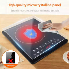 2200W Electric Induction Hob Portable Digital Touch Single Cooker Hot Plate Tool for Home Kitchen