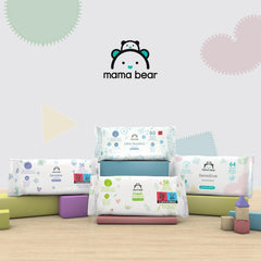 Mama Bear Sensitive Unscented Baby Wipes, 768 Count (12 Packs of 64)