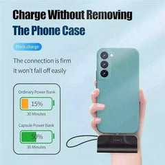 10000mAh Mini Power Bank for iPhone/Android - 20W Fast Charging Portable Charger