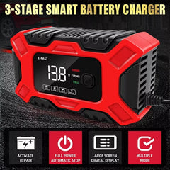 New Smart Car Battery Charger Automatic Jump Starter Pulse Repair 12V AGM/GEL UK