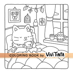 Fuzzy Friends Coloring Book - Cute and Cozy Animals for Stress Relief