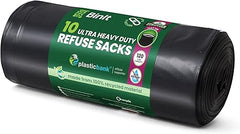 40 Everyday 70L Strong & Secure, Refuse Sacks, Bin Bags, Bin Liners, Flat Top, Recycled, Tear Resistant, 30 μm, Perfect for Everyday Use, Household, Office, Kitchen & Caterers