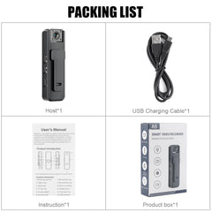 Body Camera 1080P Pocket Video Portable Police Recorder Night Vision Cam