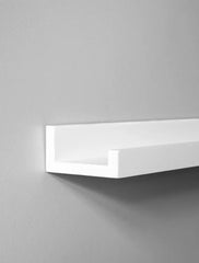 Set of 2 Floating Wall Shelves Picture Ledge Display Rack Book Hanging Shelf 45cm