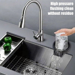 Kitchen Bar Top Sink Glass Rinser Washer Bottle - 304 Stainless Steel High Pressure - 1 Pack