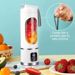 Portable USB Rechargeable Juicer Cup Electric Mixer Blender Smoothie Maker 450ml - Household Kitchen Appliance